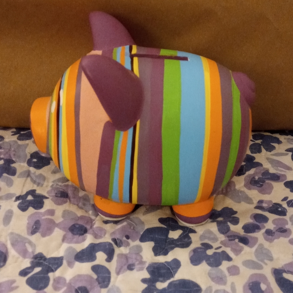 Cupcakes & Cartwheels Ceramic Piggy Bank - Picture 2 of 6